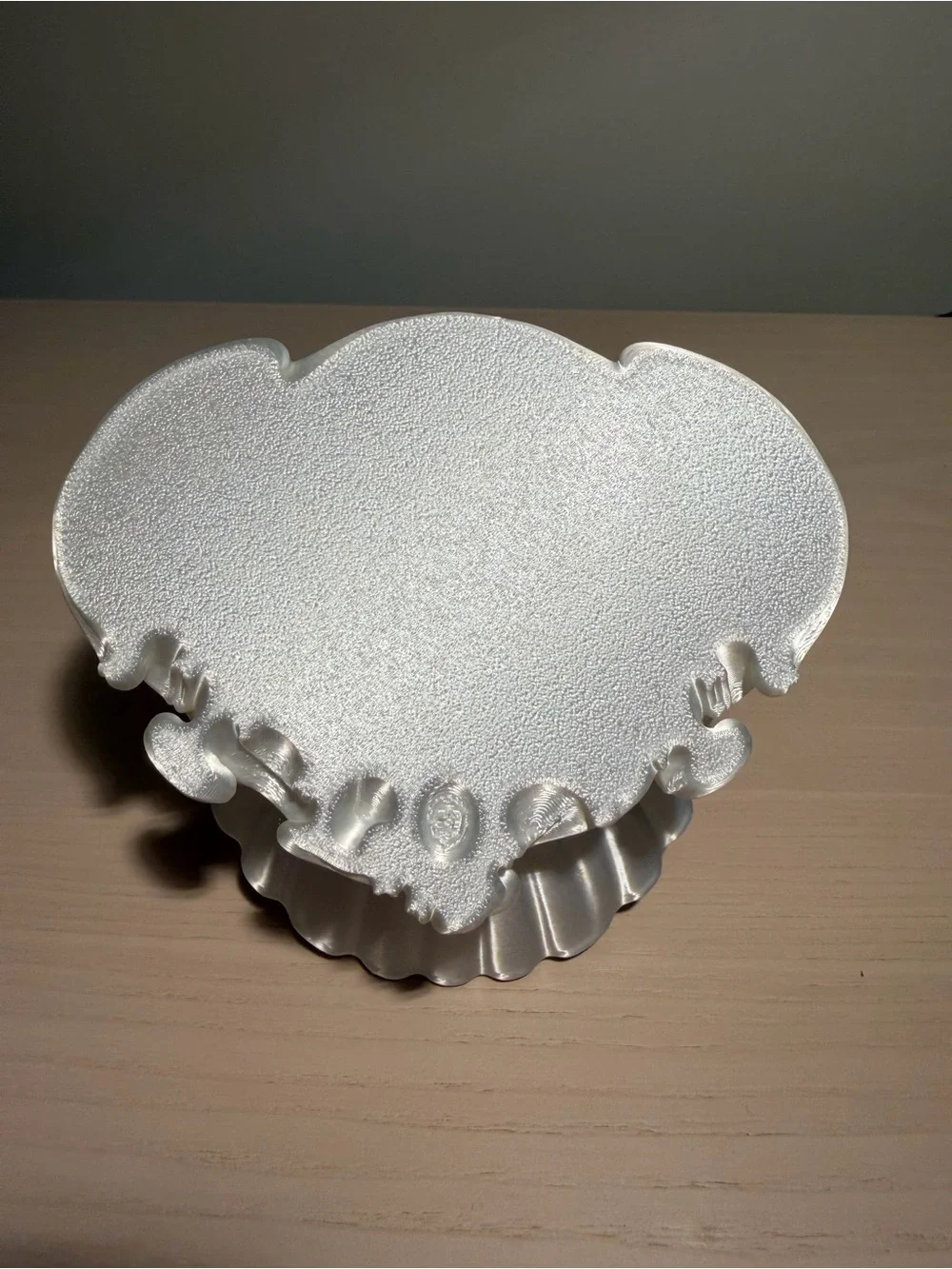 Silk White Decorative Shell & Heart Trinket Tray 3D Printed – Set of 2